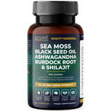 MightyMineral | ALL-IN-ONE | Seamoss, Shilajit, Ashwagandha, Black Seed Oil & Burdock Root