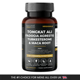 MegaMale | Tongkat Ali, Turkesterone, Fadogia Agrestis, and Maca Root - 4 in 1 - Powerful Potent Blend - Ultra Strength Edible Daily Performance Dietary Fitness Supplement
